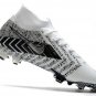 Men's& woman's Mercurial Superfly VII Elite FG MDS 003 - WhiteWhiteBlack