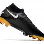 Men's& woman's Mercurial Superfly VII Elite Tech Craft FG - BlackWhiteMetallic Gold