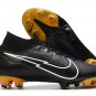 Men's& woman's Mercurial Superfly VII Elite Tech Craft FG - BlackWhiteMetallic Gold