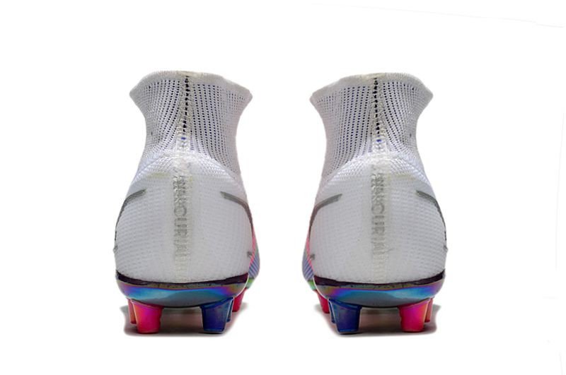 Men's& woman's  Mercurial Superfly VIII Dragonfly Elite AG-PRO White Metallic Silver Dark Raisin