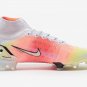 Men's& woman's Mercurial Superfly VIII Elite FG Dream Speed WhiteMetallic SilverPure Platinum