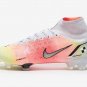 Men's& woman's Mercurial Superfly VIII Elite FG Dream Speed WhiteMetallic SilverPure Platinum