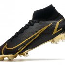 Men's& woman's  Mercurial Superfly VIII Elite FG Elite Black Gold