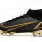 Men's& woman's Mercurial Superfly VIII Elite FG Elite Black Gold