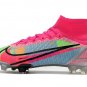 Men's& woman's  Mercurial Superfly VIII Elite FG White Black Pink Mulitcolor