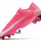 Men's& woman'sMercurial Vapor 13 Elite FG Mbappe Rosa - Pink BlastWhiteBlack
