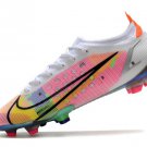 Men's& woman'sMercurial Vapor 14 Elite FG Dragonfly - WhiteMetallic SilverDark Raisin
