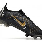 Men's& woman'sMercurial Vapor 14 Elite FG Shadow Pack - BlackMetallic GoldMetallic Silver