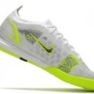 Men's& woman'sMercurial Vapor 14 Elite Indoor Safari - WhiteBlackSilver