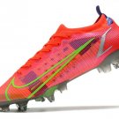 Men's& woman'sMercurial Vapor 14 Elite SG-PRO - Bright CrimsonMetallic Silver