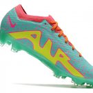 Men's& woman'sMercurial Vapor 15 Elite FG - GreenYellowPink