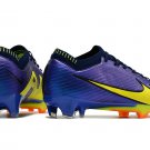 Men's& woman'sMercurial Vapor 15 Elite FG - Purple BlueBlackYellow