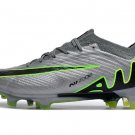 Men's& woman'sMercurial Vapor 15 Elite FG Chrome Concept Pack - Chrome GreyGreenBlack