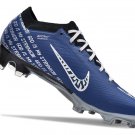 Men's& woman'sMercurial Vapor 15 Elite FG Football Boots - BlueWhiteSilver Black