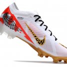 Men's& woman'sMercurial Vapor 15 Elite FG Football Boots - WhiteGoldRed