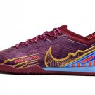 Men's& woman'sMercurial Vapor 15 Elite Indoor Kylian Mbappe - Dark BeetrootMetallic Vivid Gold