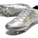 Men's& woman'sMercurial Vapor 15 Elite SGClog XXV SE Disruption - Metallic SilverWolf GreyBlack