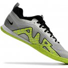 Men's& woman'sMercurial Vapor 15 Pro Indoor XXV 25th Anniversary Pack - Metallic SilverVoltBlack