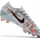 Men's& woman'sMercurial Vapor XIII Elite - Metallic Bomber Gray  Black  Particle Grey