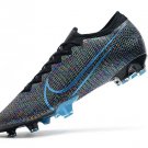 Men's& woman'sMercurial Vapor XIII Elite Fg - Black  Laser Blue