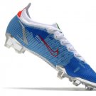 Men's& woman'sMercurial Vapor XIV Elite FG Blue Red Silver