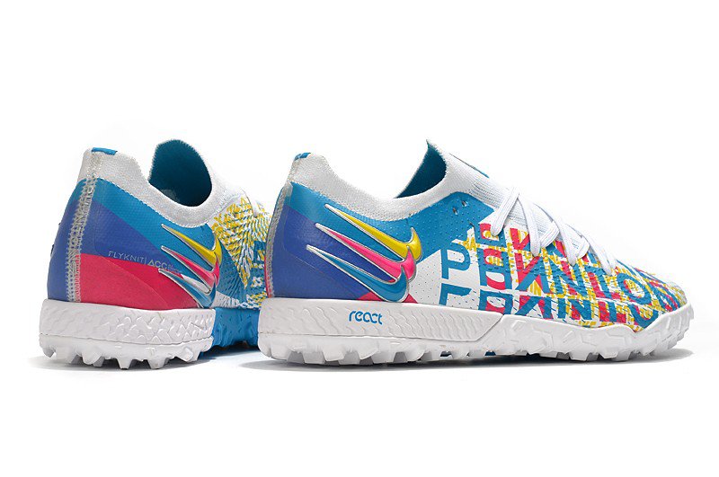 Men's& woman'sPhantom GT Pro Turf - Chlorine BluePink BlastYellowWhiteMetallic Silver