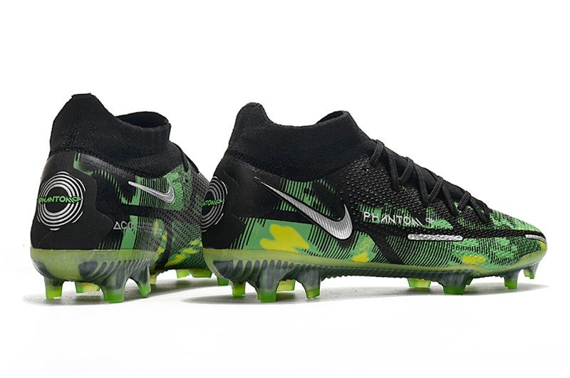 Men's& woman'sPhantom GT2 Elite Dynamic Fit FG Shockwave Pack - BlackMetallic PlatinumGreen Strike