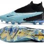 Men's& woman'sPhantom GX Elite DF FG Link Football - Laser BlueBlackWhite