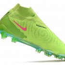 Men's& woman'sPhantom GX Elite DF FG Link Football - Laser GreenVolt BlackRed