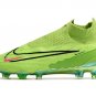 Men's& woman'sPhantom GX Elite DF FG Link Football - Laser GreenVolt BlackRed
