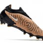Men's& woman'sPhantom GX Elite FG Link Football Boots - BlackWhiteDark Smoke Yellow