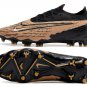Men's& woman'sPhantom GX Elite FG Link Football Boots - BlackWhiteDark Smoke Yellow
