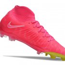 Men's& woman'sPhantom Luna Elite FG Football Boots - PinkVoltWhite