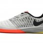 Men's& woman'sLunargato II IC Indoor - WhiteMetallic SilverBright Crimson