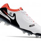 Men's& woman'sTiempo Legend 10 Elite FG Ready - WhiteBlackBright Crimson