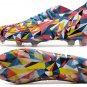 Men's& woman's1 FG Geometric - Bright BlueYellowSolar Red