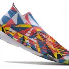 Men's& woman's1 Indoor Geometric - Bright BlueYellowSolar Red