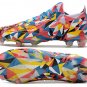 Men's& woman's1 Low FG Geometric - Bright BlueYellowSolar Red