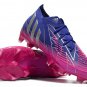 Men's& woman'sPredator Edge .1 FG Champions Code Pack - Team College PurpleSilver MetallicShock Pink