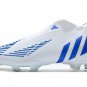 Men's& woman'sPredator Edge + FG - White Hi-Res Blue