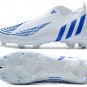 Men's& woman'sPredator Edge + FG - White Hi-Res Blue