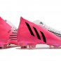 Men's& woman'sPredator Edge LZ.1 FG Beckham - Solar PinkBlackWhite