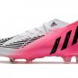 Men's& woman'sPredator Edge LZ.1 FG Beckham - Solar PinkBlackWhite