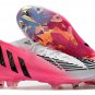 Men's& woman'sPredator Edge LZ.1 FG Beckham - Solar PinkBlackWhite