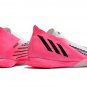 Men's& woman'sPredator Edge LZ.1 Indoor Beckham - Solar PinkBlackWhite