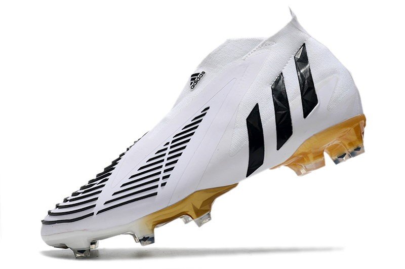 Men's& woman'sPredator Edge+ FG Al Hilm - WhiteBlackMetallic Gold