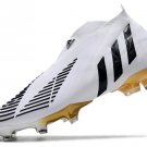 Men's& woman'sPredator Edge+ FG Al Hilm - WhiteBlackMetallic Gold