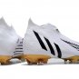 Men's& woman'sPredator Edge+ FG Al Hilm - WhiteBlackMetallic Gold
