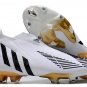 Men's& woman'sPredator Edge+ FG Al Hilm - WhiteBlackMetallic Gold