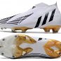 Men's& woman'sPredator Edge+ FG Al Hilm - WhiteBlackMetallic Gold